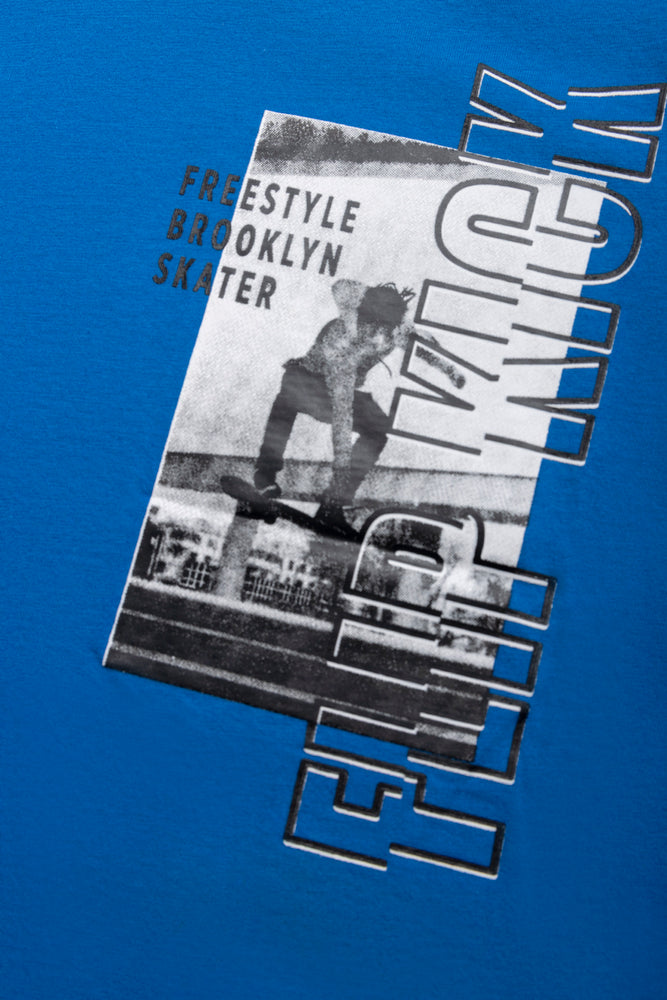 Skate T-Shirt Cobalt Blue (1)