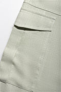 Linen Cargo Trouser Green (1)