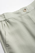 Linen Cargo Trouser Green (2)