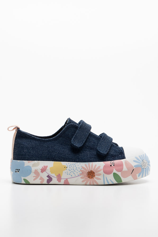 Denim Double Velcro Sneaker