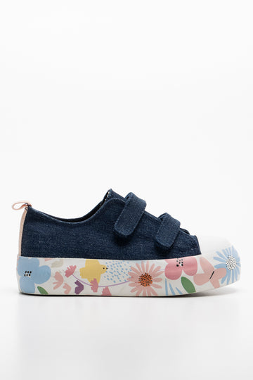 Denim Double Velcro Sneaker