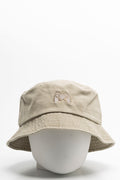 Embroidered Bucket Hat Taupe