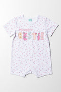 Bestie Basic Romper Girl Pink