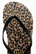 Leopard Print Flip Flop Black (4)