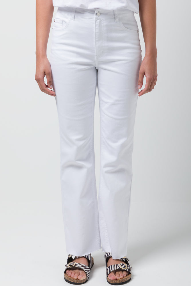 Flare Leg Jean White (1)