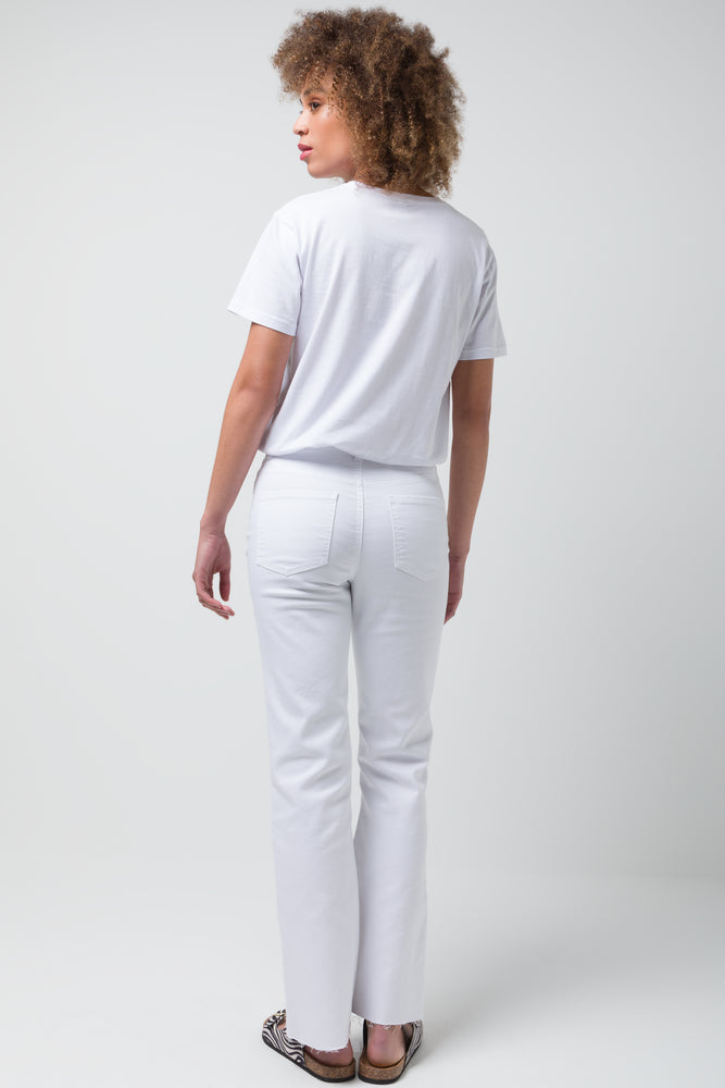 Flare Leg Jean White (3)