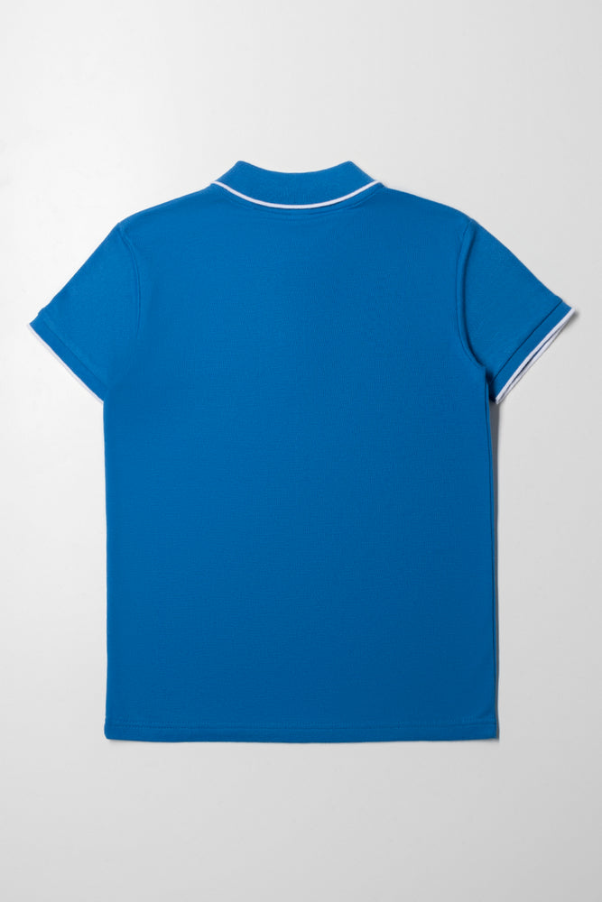 Short Sleeve Golfer Blue (2)