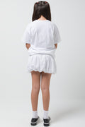 Oversized Tshirt Oversized Bow White (2)