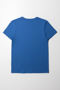 Printed T-Shirt Mid Blue (2)