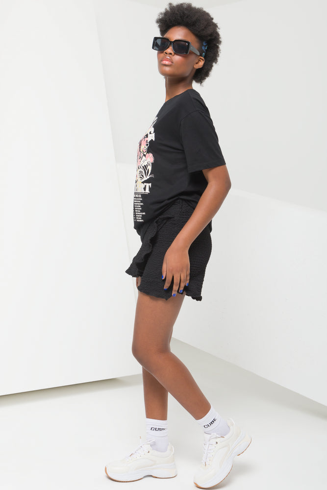 Oversized Graphic Tees Black (1)