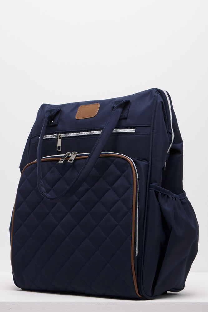 Navy Upper Handle Backpack