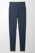 Seamfree Legging Long Acid Wash Denim Blue