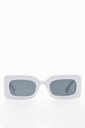 Rectangular Sunglasses White