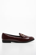 Snaffle Trim Loafer Burgundy (1)