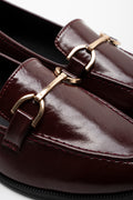 Snaffle Trim Loafer Burgundy (2)