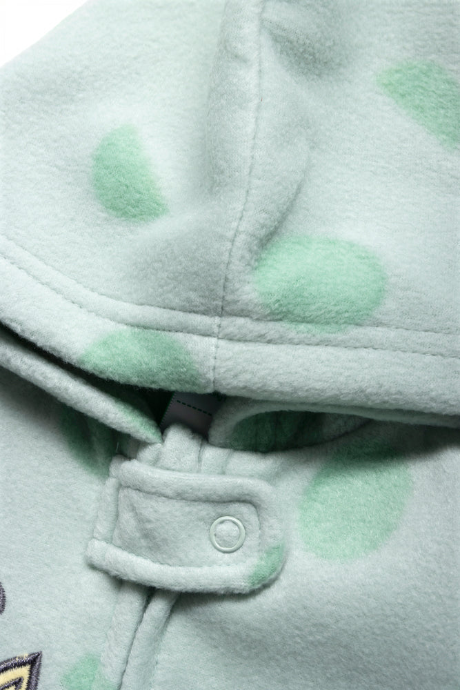 Giraffe Microfleece Baby-grow Green