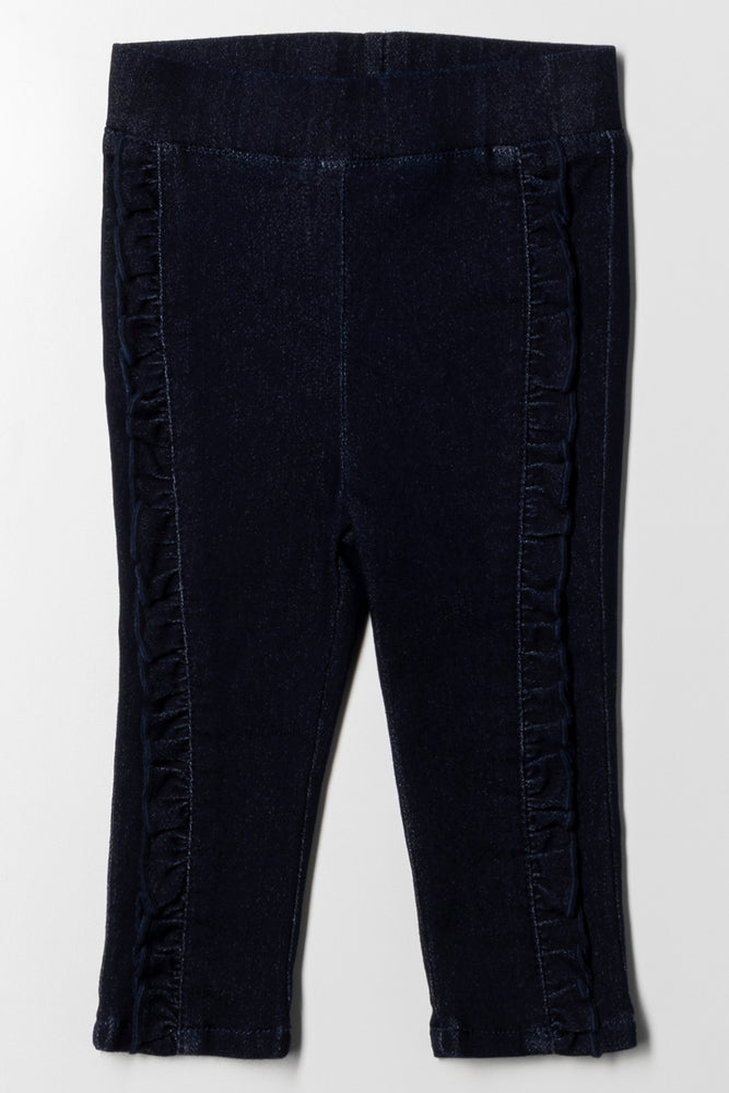 Jegging with Frills  Dark Blue