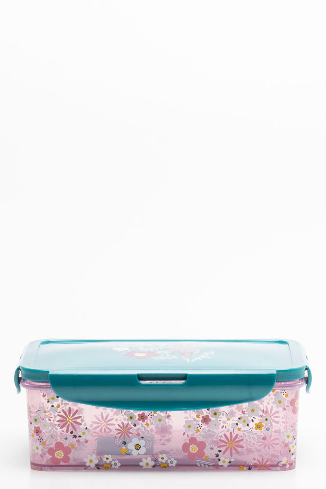 Mickey Rectangular Clip Lunchbox Light Blue (1)