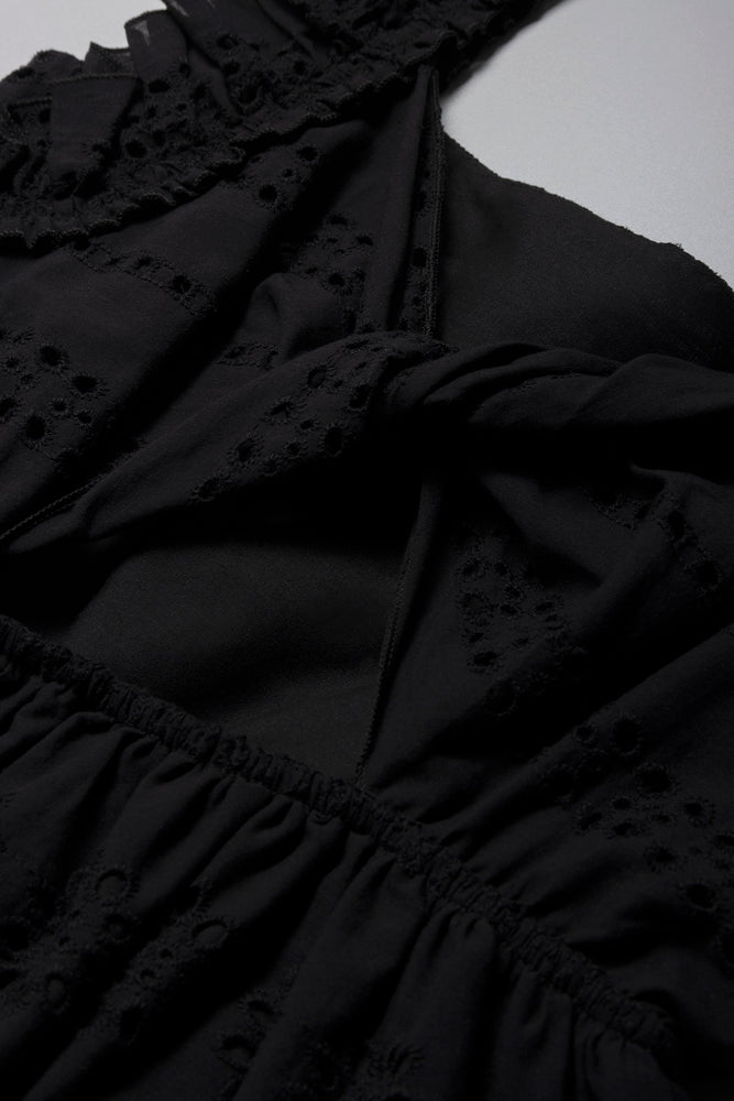 Anglaise Dress Black (2)