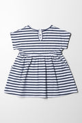 Pocket Dress Navy Stripes White (3)