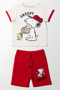 Snoopy Set White & Red