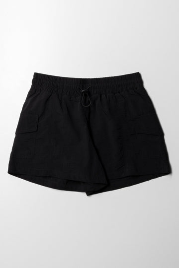 Black Parachute Shorts