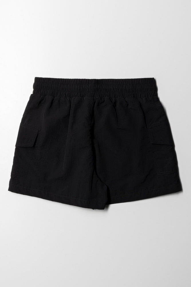 Black Parachute Shorts (2)