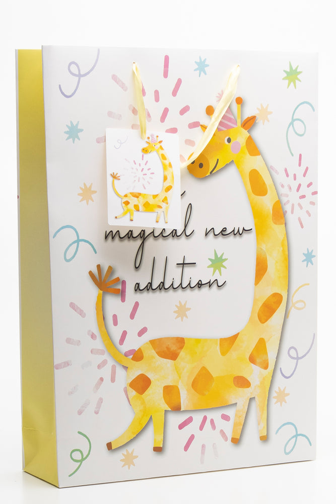 Giraffe Gift Bag XL White