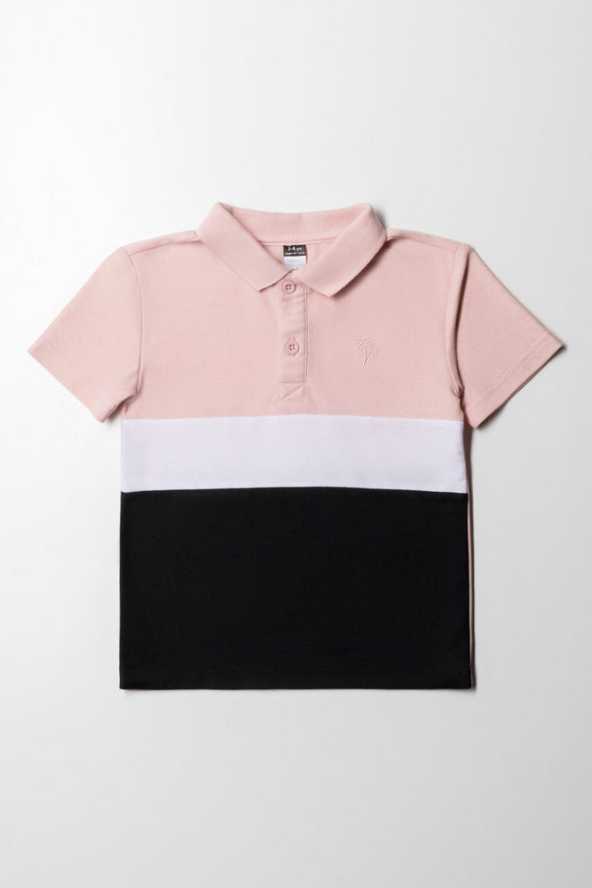 Colour block Golfer Dusty Pink