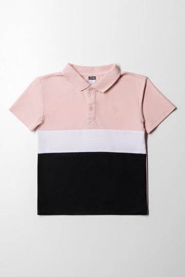 Colour block Golfer Dusty Pink