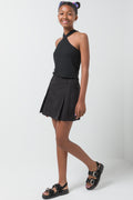 Pleated Skort Black (2)