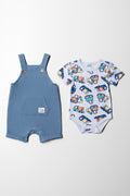 Waffle Dungaree Blue (6)