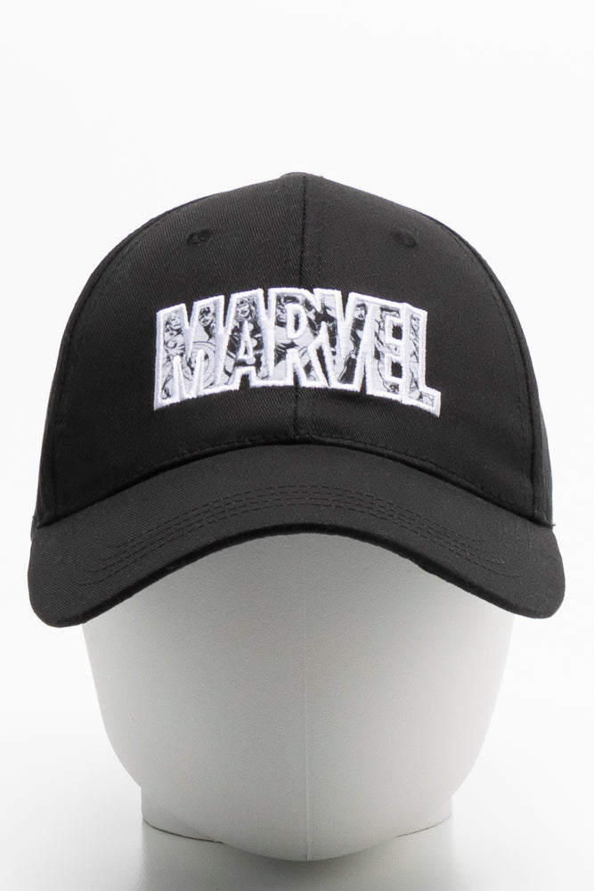 Marvel Peak Cap Black