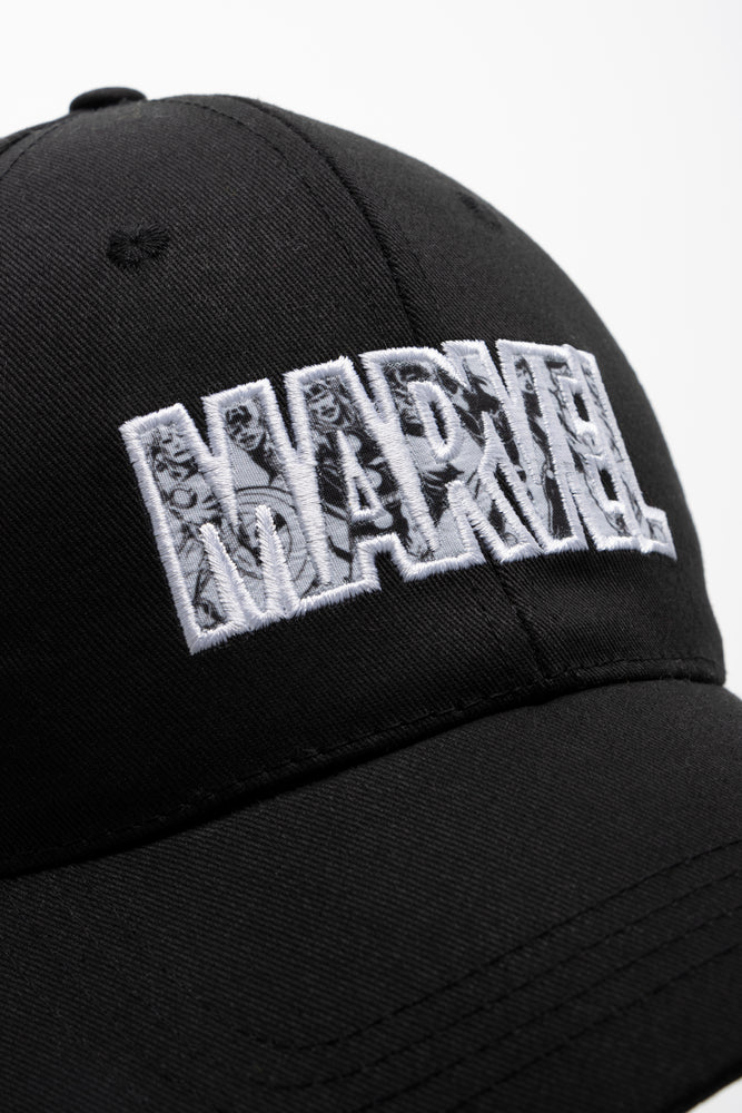 Marvel Peak Cap Black (2)