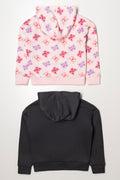 2 Pack Butterfly Hoodies Dark Grey And Pink (3)