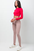 Seamless Long Sleeve Red (1)