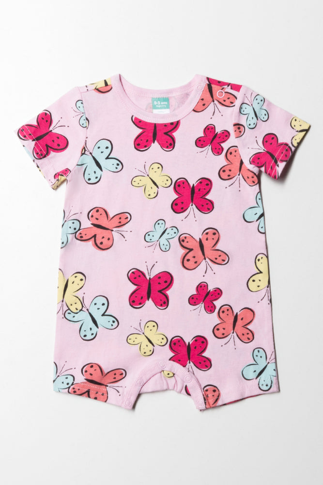 Butterfly Romper Pink