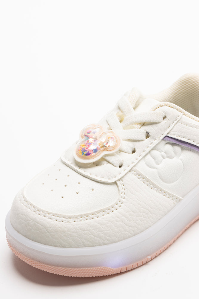 Minnie Mouse Light Up Sneaker White (2)