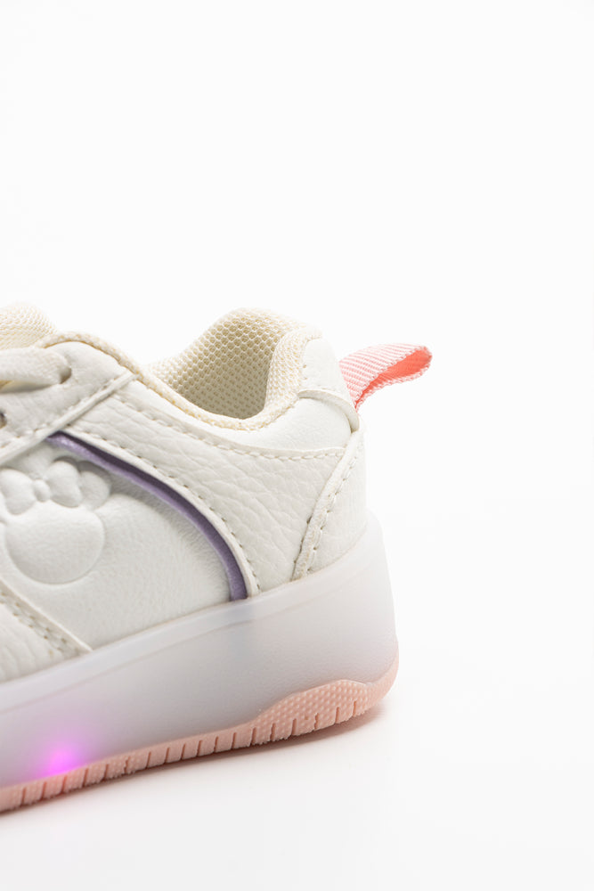 Minnie Mouse Light Up Sneaker White (3)