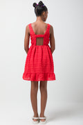 Sleeveless Dress Red (2)