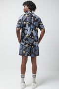 Leaf Swim Shorts Blue And Black (3)