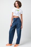 Nirvana Crop T-Shirt White (1)