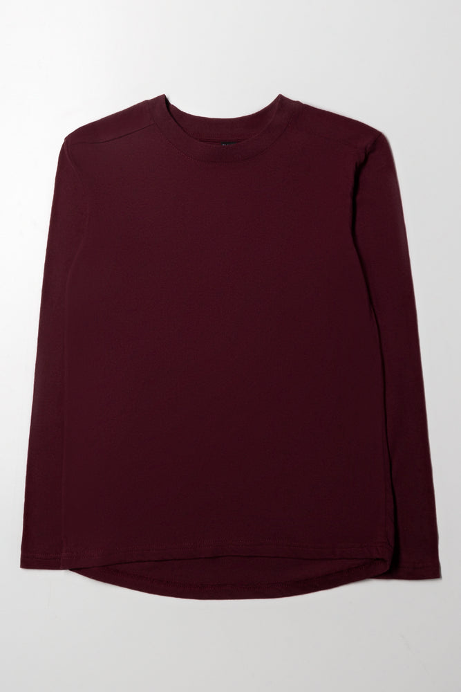 Long Sleeve T-Shirt Burgundy