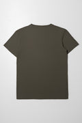 Short Sleeve Crew Neck T-Shirt Dark Green (2)