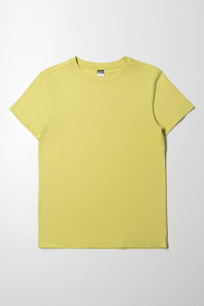 Crew Neck Short Sleeve T-Shirt Green