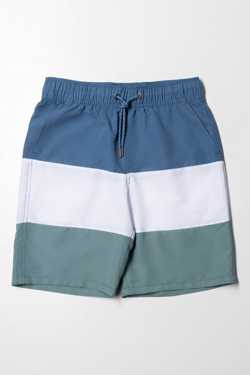 Colourblock Swim Short Blue