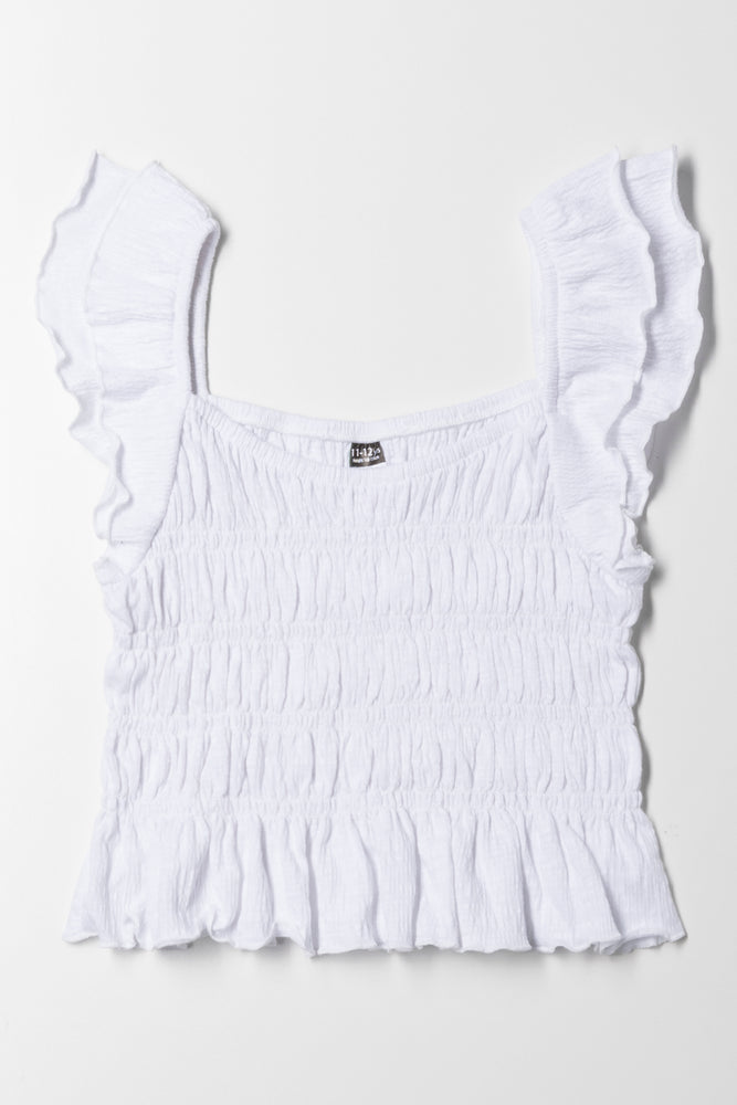 Frill Top White