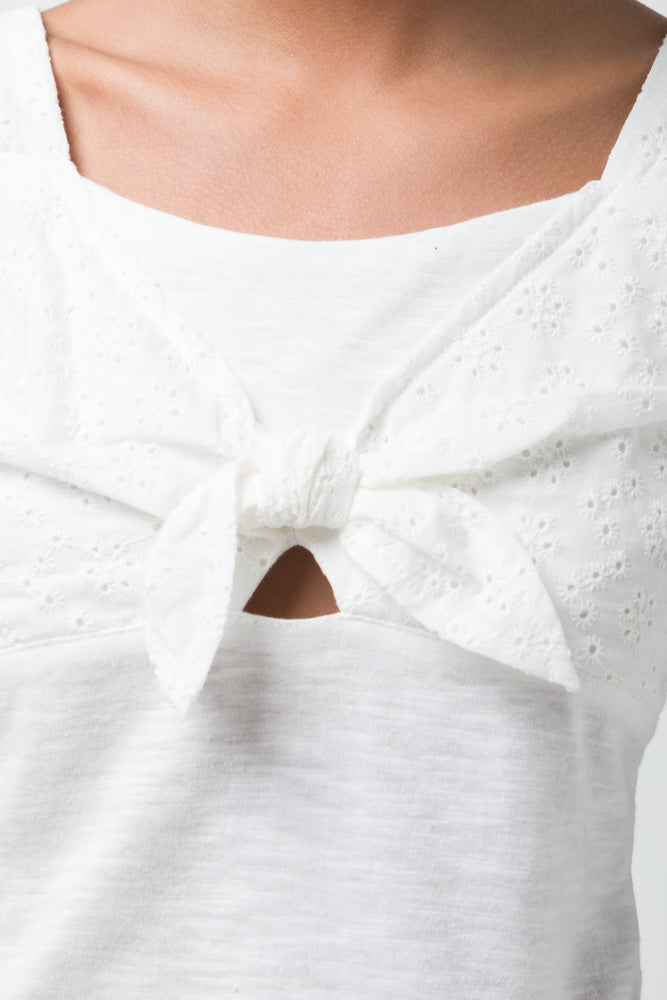 Front Tie Top White (3)