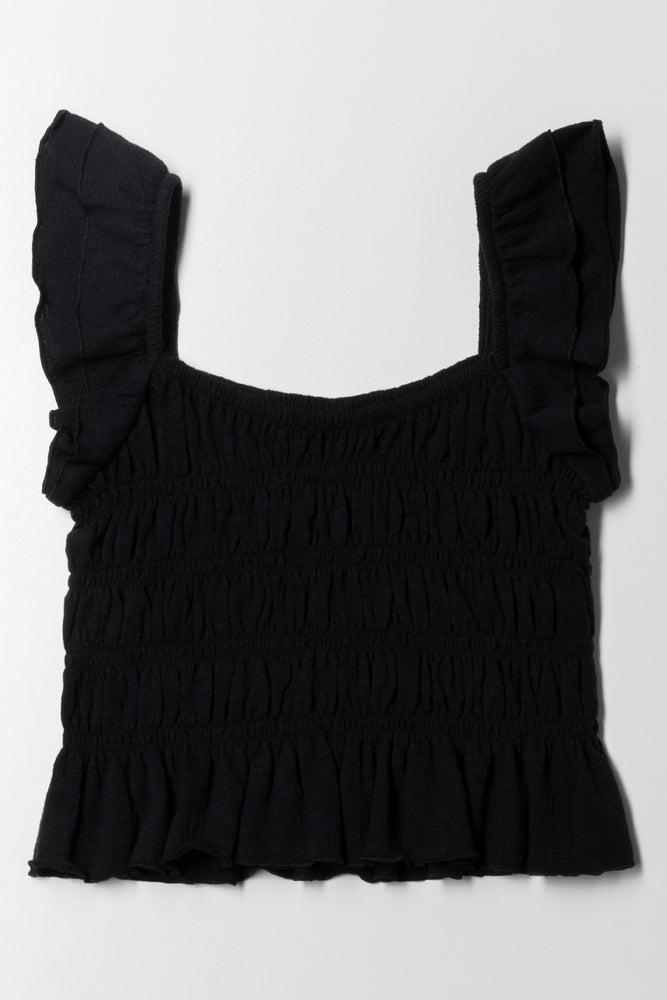 Frill Top Black