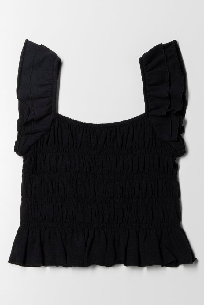 Frill Top Black (2)